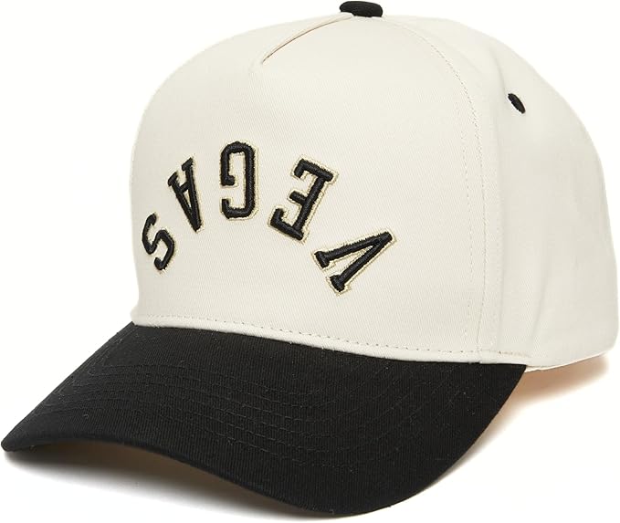 Funky Junque Upside Down City Trucker Hat for Men and Women – Unisex 3D Embroidered Gameday Baseball Cap, Retro Snapback Hats
