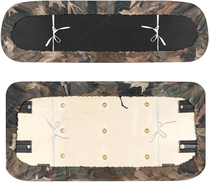 Suobstales Golf Cart Front and Rear Seat Cover Set for EZGO TXT RXV & Club Car DS 2 Passenger, Washable Bench Seat Covers Kit