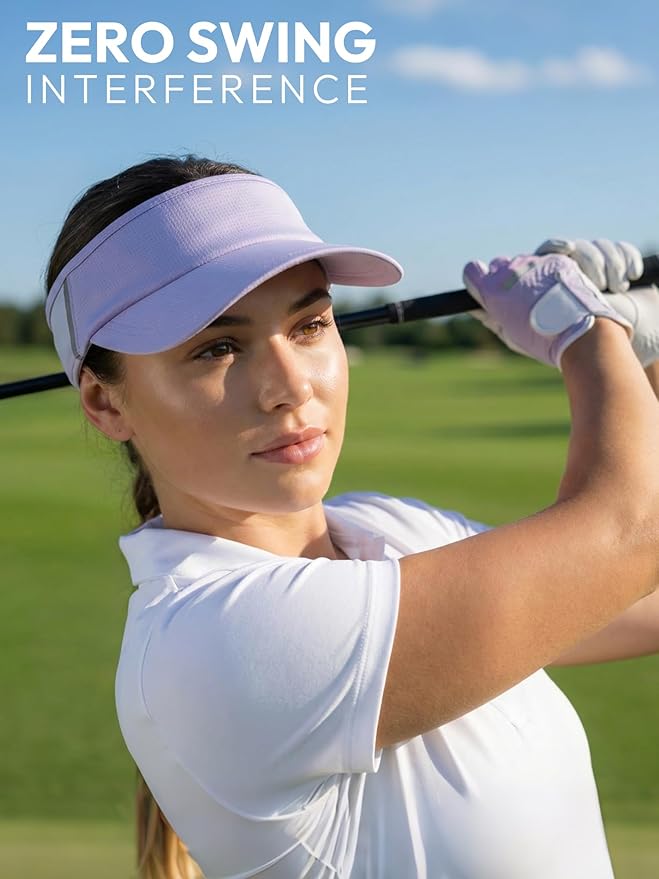 Sun Visor Hat for Women & Men UV Protection Lightweight Foldable Summer Sports for Running Tennis Golf Pickleball