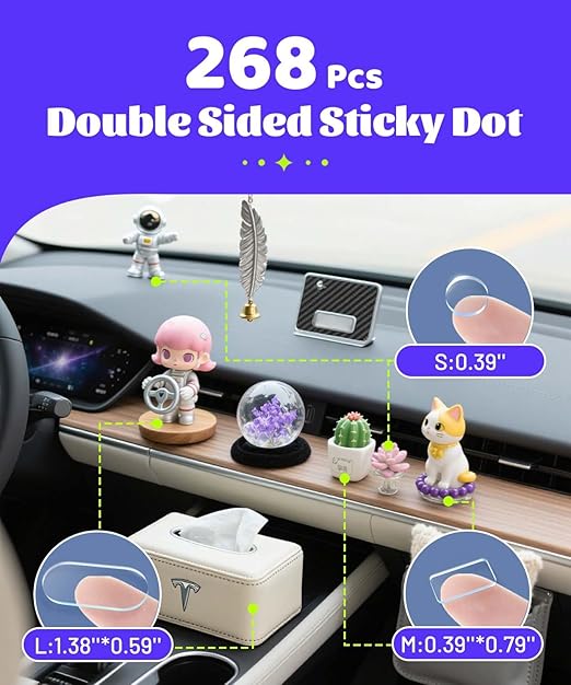 Removable Car Double Sided Glue Sticky Dots, Strong Hold Adhesive Dots - Image 9