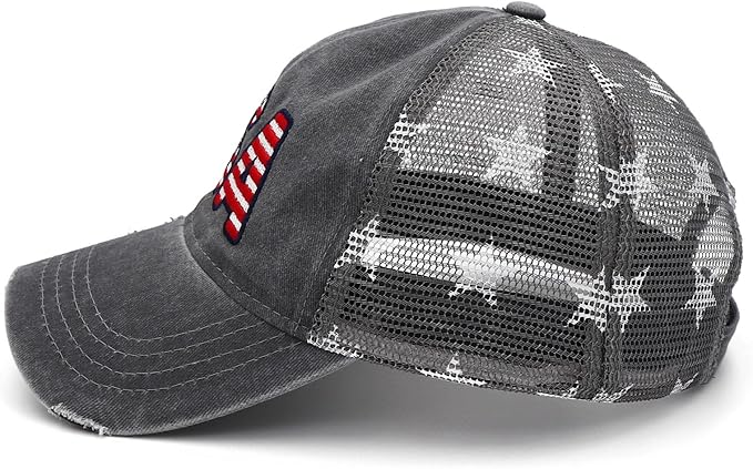 4th of July Hat 250 Anniversary USA Hat American Flag Trucker hat for Women Men Fourth of July Patriotic Eagles Hat