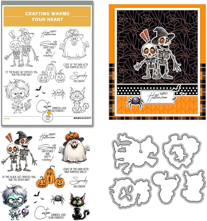 Halloween Clear Silicone stampReusable Stamp by YIXUAN