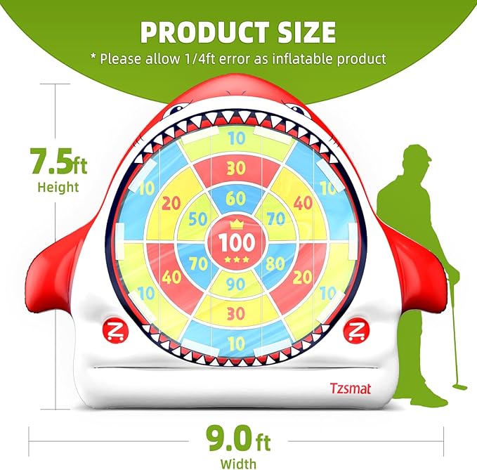 Inflatable Golf Game Set, Outdoor & Beach Golf, Party Darts and Indoor Darts - Image 7