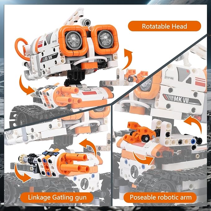 STEM Robotics Kit for Kids Ages 8-12 8-14+, 5-in-1 Remote/APP Control Coding - Image 7