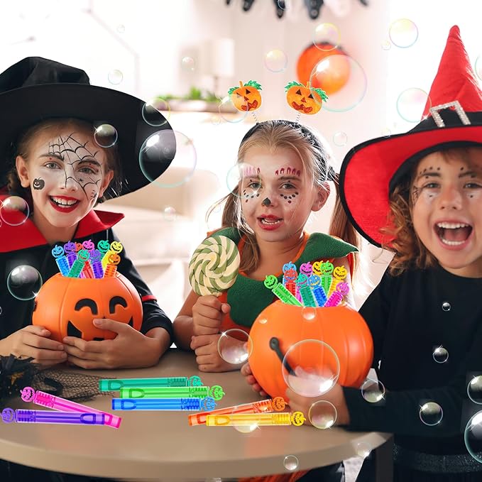 200 Piece Halloween Party Favor Bubbles, Halloween Bubble Wands Bulk - Image 8