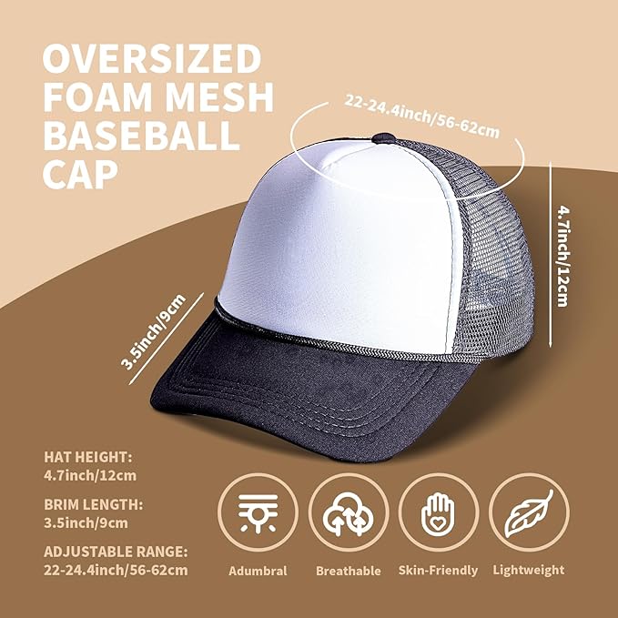 10 Pack of Blank Trucker Hat Bulk Men and Women Hats Bulk DIY Graffiti Mesh Hat Hot Stamping Hats