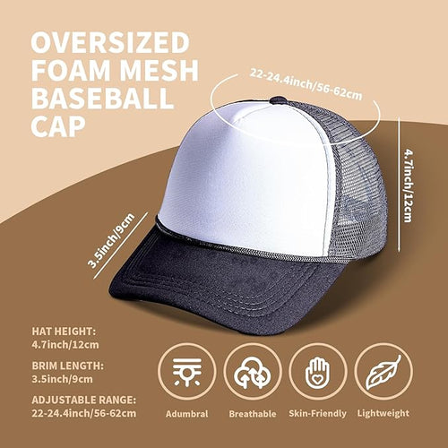 10 Pack of Blank Trucker Hat Bulk Men and Women Hats Bulk DIY Graffiti Mesh Hat Hot Stamping Hats