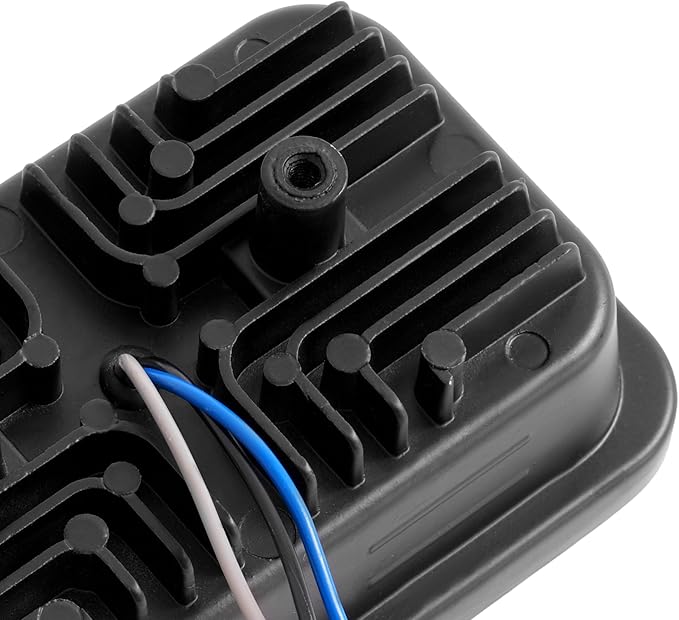 ALMULOO Golf Cart Headlight Clear LED Lens Compatible with 1996-Up EZGO ST350 & 1980-1994 EZGO Marathon/EZGO Workhorse Models Golf Cart Plastic Headlight Chrome Housing