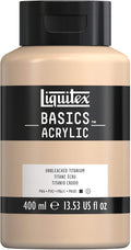 Liquitex BASICS Acrylic Paint, 400ml Bottle, Unbleached Titanium by Liquitex