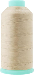 Mandala Crafts Bonded Nylon Thread Cream Heavy Duty Sewing Threads by MandalaCrafts