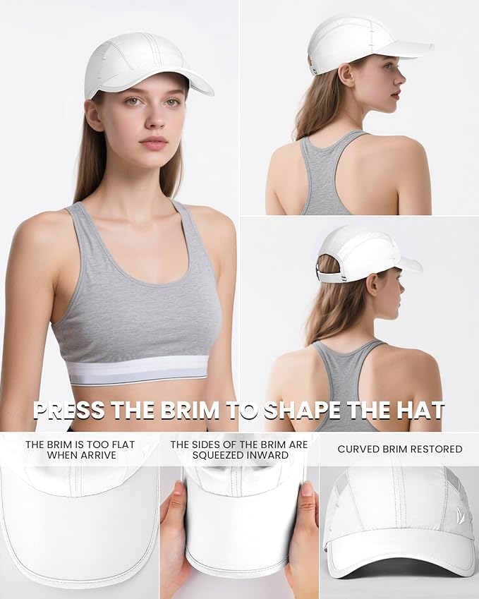 YANIKY Quick-Dry Running Hat for Men & Women Cooling Hat UPF 50+ Thin Baseball Cap Lightweight Breathable Mesh Sport Hats