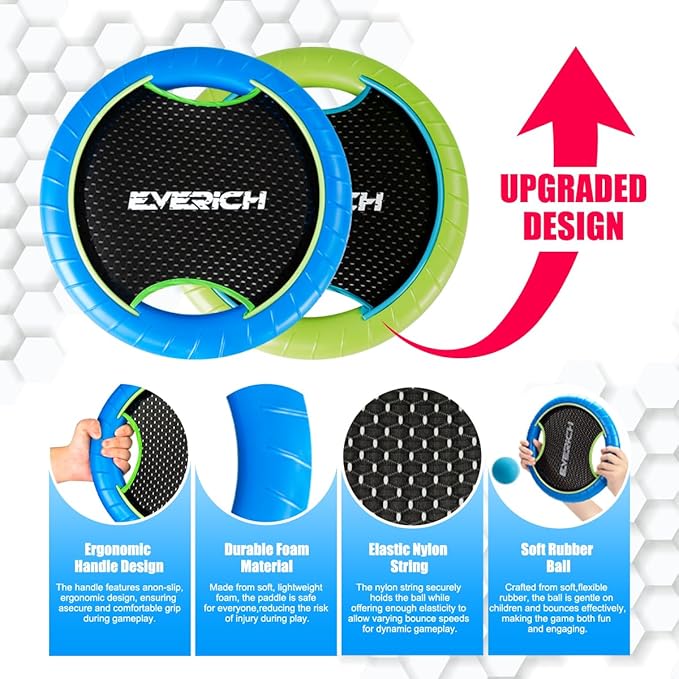 EVERICH TOY Trampoline Paddle Ball Set - Image 3