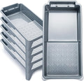 Mister Rui Paint Tray 4 Inch, 5 Pack, Plastic Paint Tray, Textured Paint Roller by MisterRui