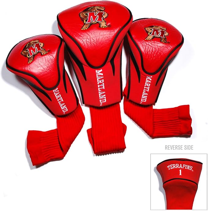 Team Golf NCAA Florida Gators Contour Golf Club Headcovers (3 Count) Numbered 1, 3, & X, Fits Oversized Drivers, Utility, Rescue & Fairway Clubs, Velour Lined for Extra Club Protection