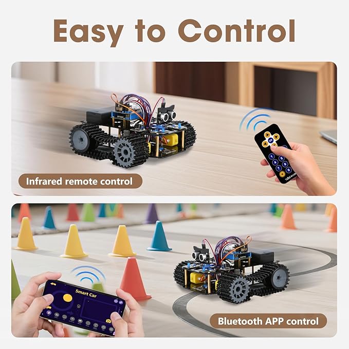 Robotics Kit for Kids Ages 8–12, Smart Robot Tank Car Compatible - Image 5