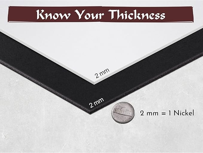 Shape Retention EVA Cosplay Foam 2mm 14x39 inch White or Black High Density EVA - Image 3