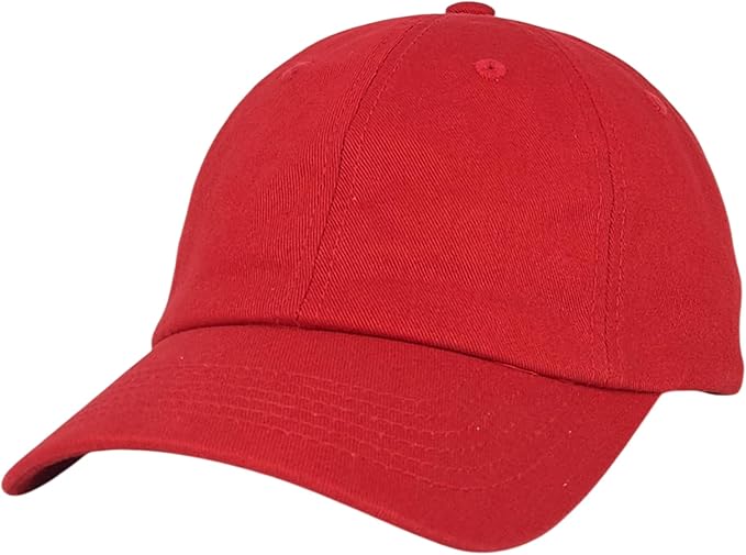 Classic Dad Hat Cotton, Low-Profile Plain Baseball Cap, Adjustable, Breathable and Packable