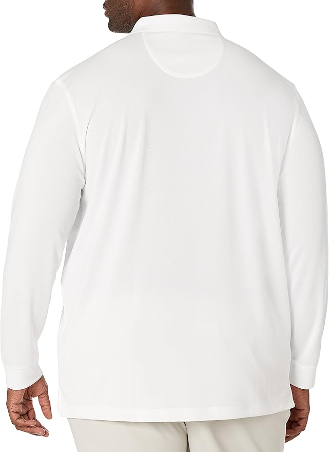 Callaway Men’s Long Sleeve Core Performance Polo, Opti-Dri Technology, Sun Protection, Golf Polo Shirts for Men
