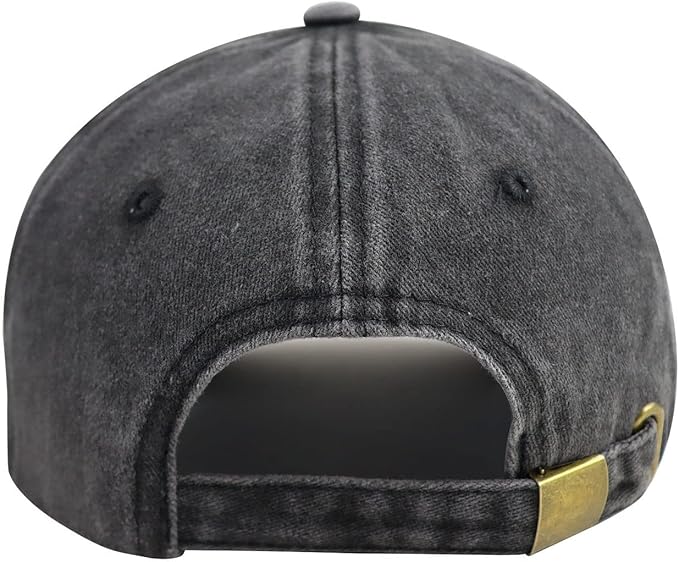 Goyklrb Messy Hair Don't Care Baseball Cap for Women Men, Funny Adjustable Washed Cotton Embroidered Hat