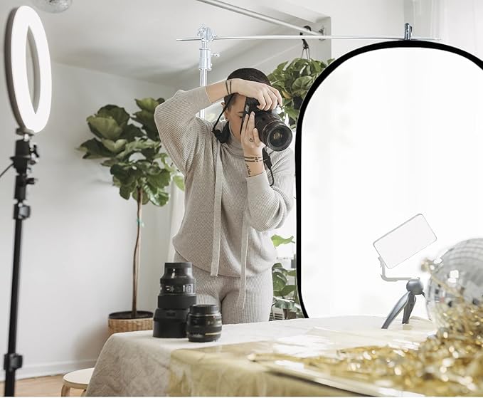Selens Oval Light Reflector Diffuser, 47x70.8inch/120x180cm Collapsible Soft - Image 2