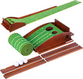 Urban Deco Putting Green Indoor, Golf Putting Mat Putting Matt with Auto Ball Return Training for Indoor and Outdoor Practice, Mini Golf Game for Home Office Backyard, Golfer Man Gift