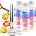 3 Packs Air Dry Clay Varnish, 180ml Air Dry Clay Glaze, Polymer Clay Glaze by Unixing
