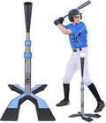 Baseball Tee for Hitting, Batting Tee with 5.8 LB Base, Softball Tee 24"-45" Height Adjustment, Hitting Tee for Baseball Training Accessories