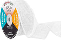 Mandala Crafts White Burlap Ribbon 1.5 Inches Wide Jute Ribbons by MandalaCrafts