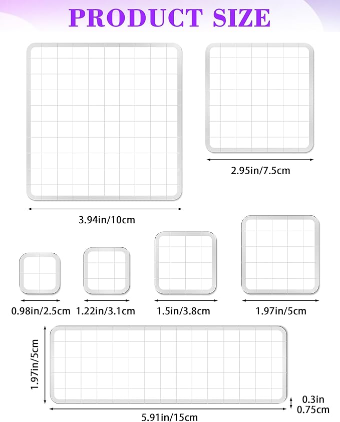 7 Pieces FIVEIZERO Acrylic Stamp Block - Image 2