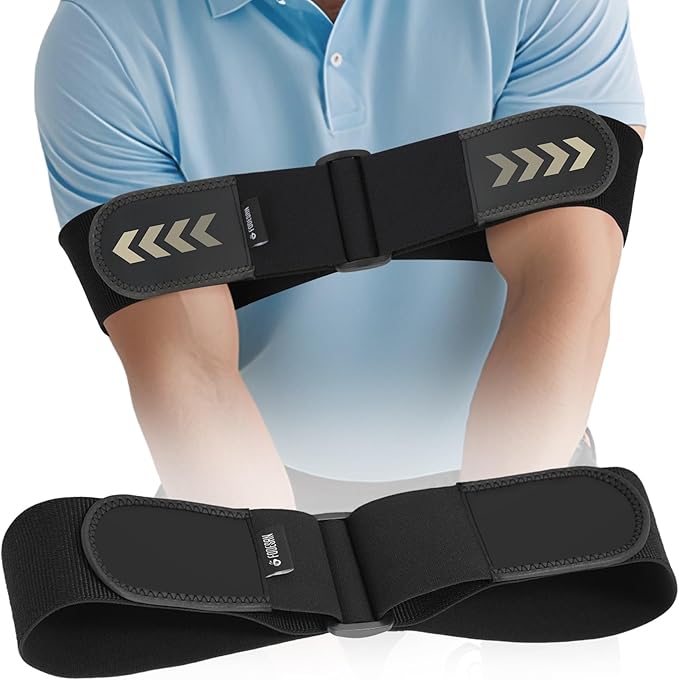 Adjustable Golf Swing Trainer Arm Band – 2026 Essential Golf Accessories for Golfers – Innovative Arm Connection Aid with Strong Restraining Power to Fix Chicken Wing & Improve Swing Stability