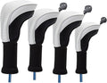Wood Headcover Golf Club Covers Driver Headcovers Nylon Head Covers Designed to Fit All Woods - 3/4/5/6 Pack/Set Golf Accessories Suitable for Men and Women