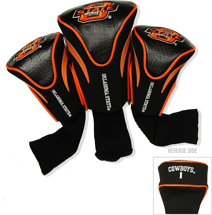 Team Golf NCAA Florida Gators Contour Golf Club Headcovers (3 Count) Numbered 1, 3, & X, Fits Oversized Drivers, Utility, Rescue & Fairway Clubs, Velour Lined for Extra Club Protection
