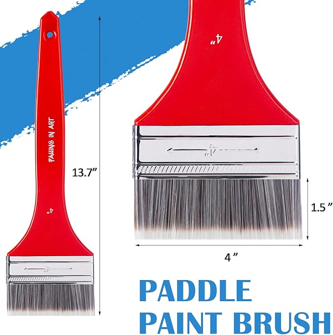 Falling in Art Flat Paddle Paint Brush - Image 2
