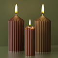 2 Pack Stripe Cylinder Pillar Spiral Candle Resin Mold by ESEENSSiliconeMolds