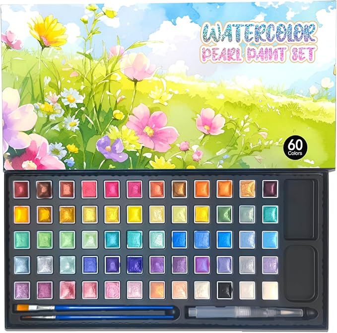 2ml Large Capacity Metallic Watercolor Paint Set, 36/60/84 Color by YZYBFUQ