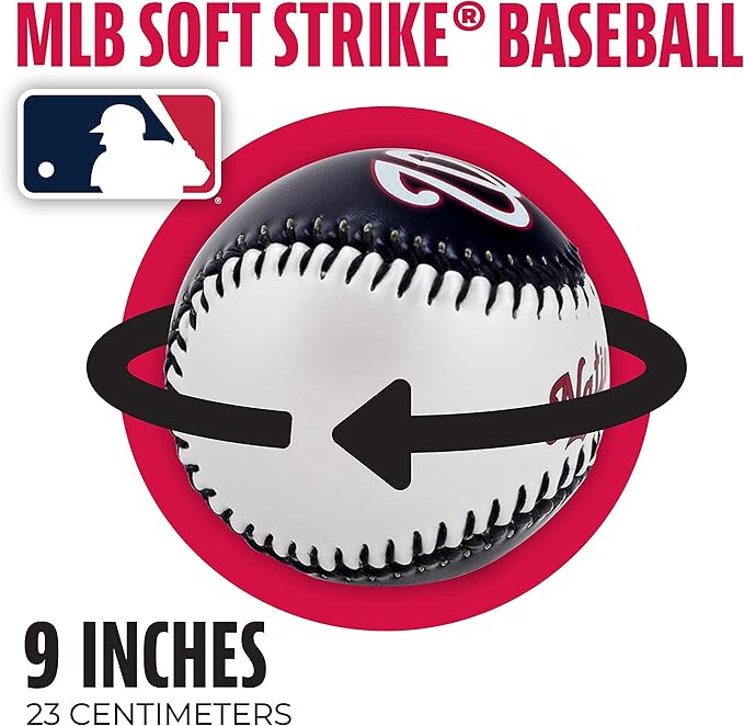 Franklin Sports MLB Team Soft Baseballs - Team Logo - Fan Shop Toy Baseball for Kids - Decoration for Desks and Office