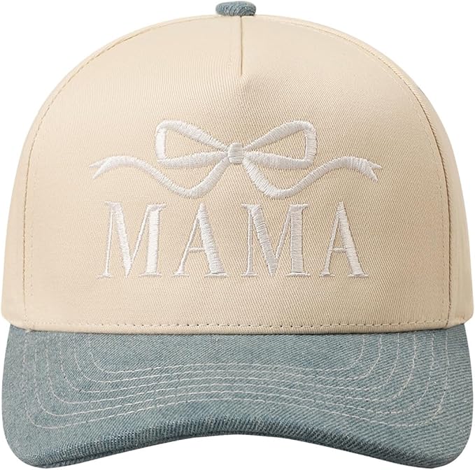 MIRMARU Two-Tone Vintage Canvas Trucker Hats for Men & Women, Adjustable Size Baseball Caps with Trendy Embroidered Design