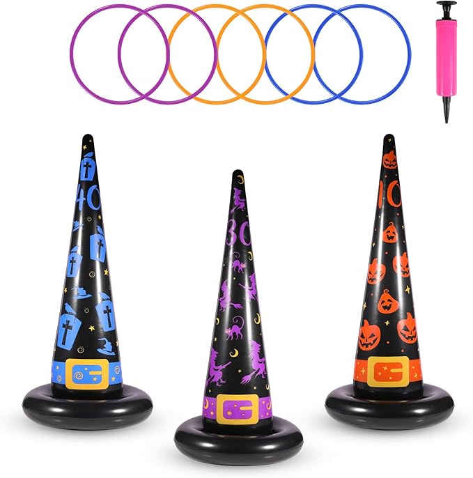 Halloween Ring Toss Game Set by Yeepoo