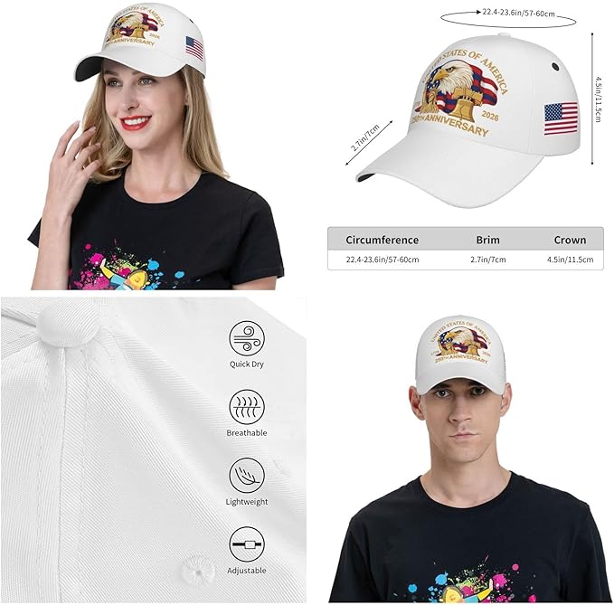 USA Flag Baseball Cap American Patriotic Trucker Hat Father Dad Mother Mom Adjustable Sportswear Hat for Men Women Adults