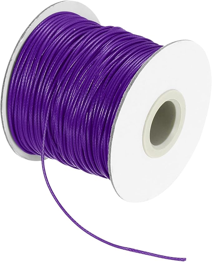 MECCANIXITY Waxed Cord 1mm Waxed Thread 87 Yard Wax String Leather Cord by MECCANIXITY