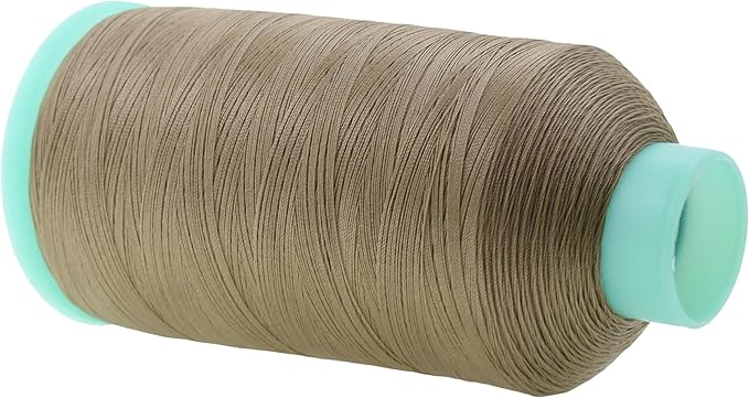 Mandala Crafts Bonded Nylon Thread Dark Beige Heavy Duty Sewing Threads - Image 2