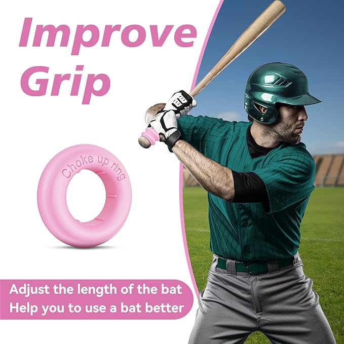 [5 Packs] Baseball Bat Grip Choke Up Rings Bat Ring Bat Choke Up Knob Baseball Softball Teeball Tball Bat Choke Up Ring Bat Knob Baseball Bat Accessories