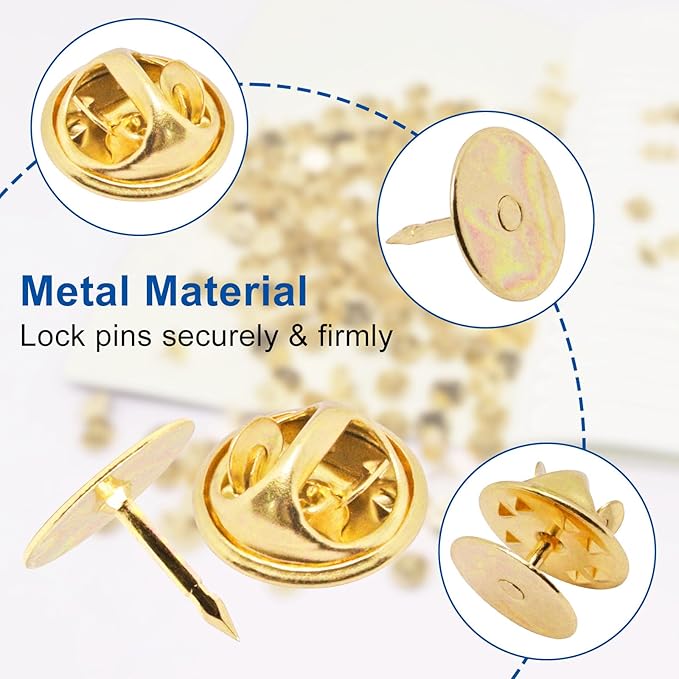 130 Set Pin Backs, Blank Pins Scatter Butterfly Clutch Pin Holder Enamel Pins - Image 4