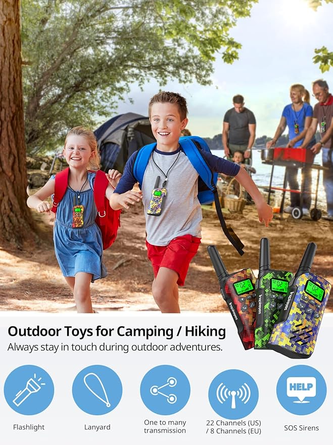 Walkie Talkies for Kids Rechargeable, Toys for Boys and Girls Ages 3-12 - Image 3