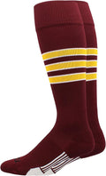 MadSportsStuff Softball Socks Baseball Socks | White & Team Colors | USA Made | Sizes for Girls, Youth Boys, Men & Women