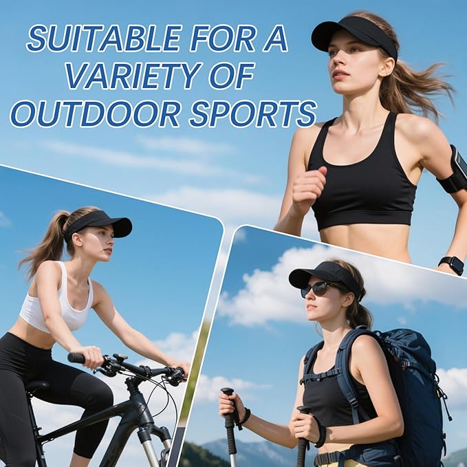 Adjustable Sport Sun Visor Hats Bulk Solid Color Blank Golf Cap Anti Ultraviolet for Beach Tennis Baseball
