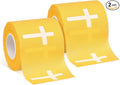 MiniInflat 2 Pcs Christian Cross Athletic Tape Sports Tape 2in x 23ft Religion Jesus Wrist Wrap for Soccer Football Baseball, Gift for Graduation Teacher Nurses Week Pentecost(Yellow,Crosses)