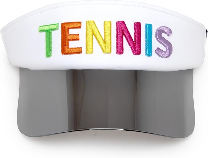 Funky Junque Women's UV 50 Adjustable Sun Visor - Golf Tennis Pickleball - Sports Themes Solid Colors Easter Pastels