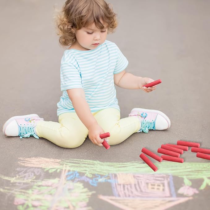 40 Pcs Sidewalk Chalks for Kids Non Toxic Jumbo Chalk for Party Gift Outdoor - Image 7