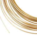 BENECREAT 19.6 Feet 22 Gauge Half Round Copper Wire 1.6mm Wide Brass Craft Wire by BENECREAT
